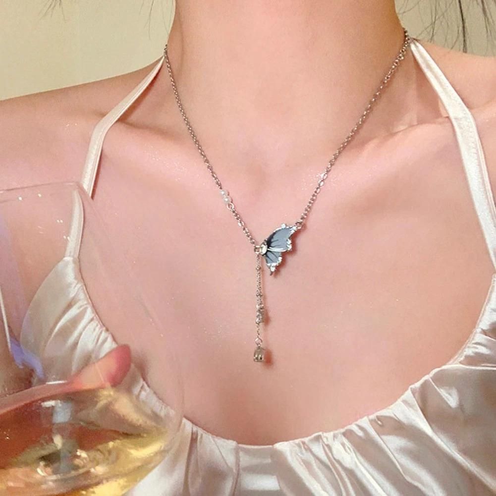 Chic Butterfly Tassel Necklace