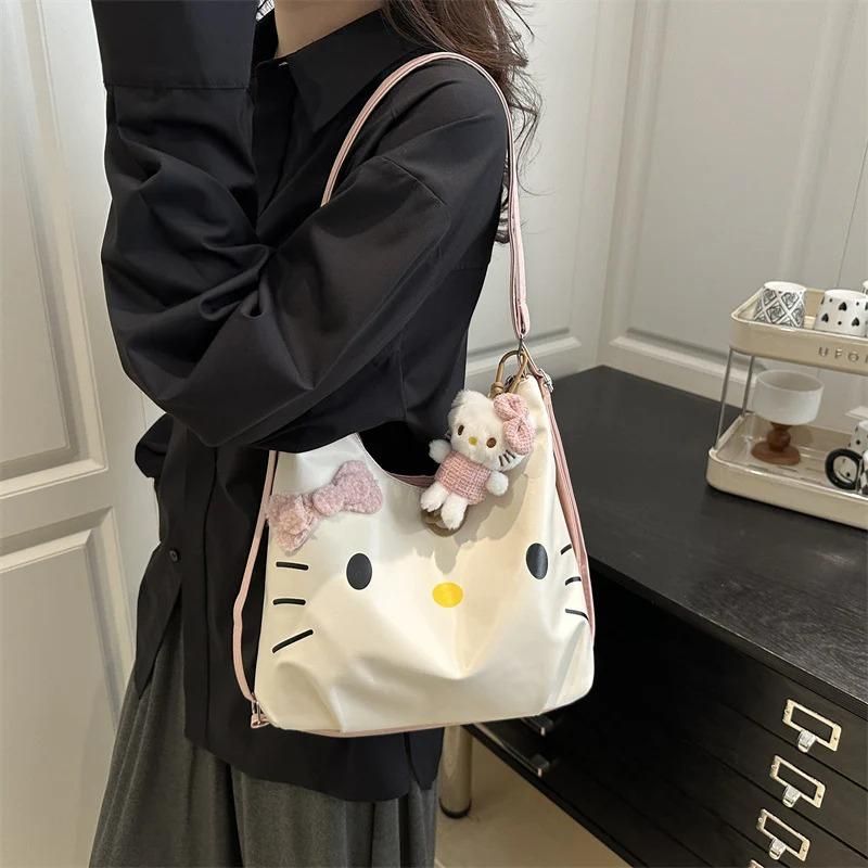 Cute 2 in 1 Kitty Bag with Plush Doll